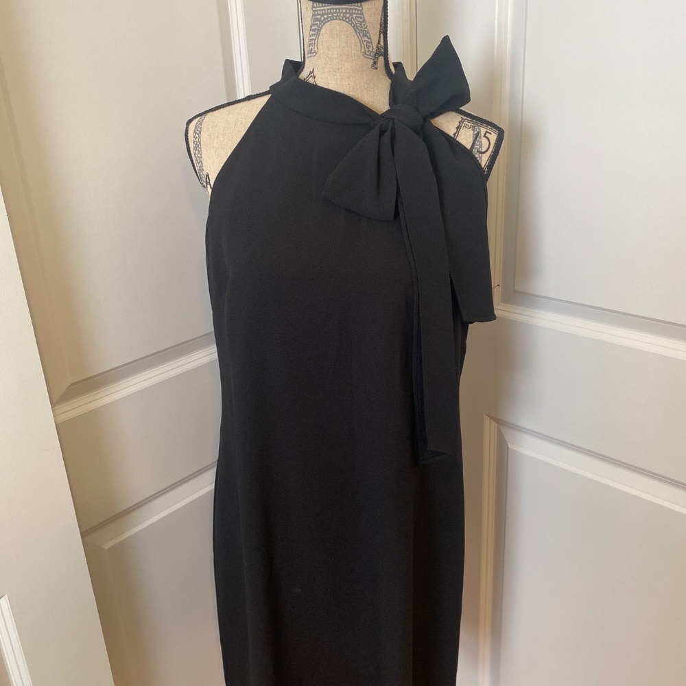 Vince Camuto NWT Black Sleeveless Classic Dress Heavy Weight Fully Lined Sz 12